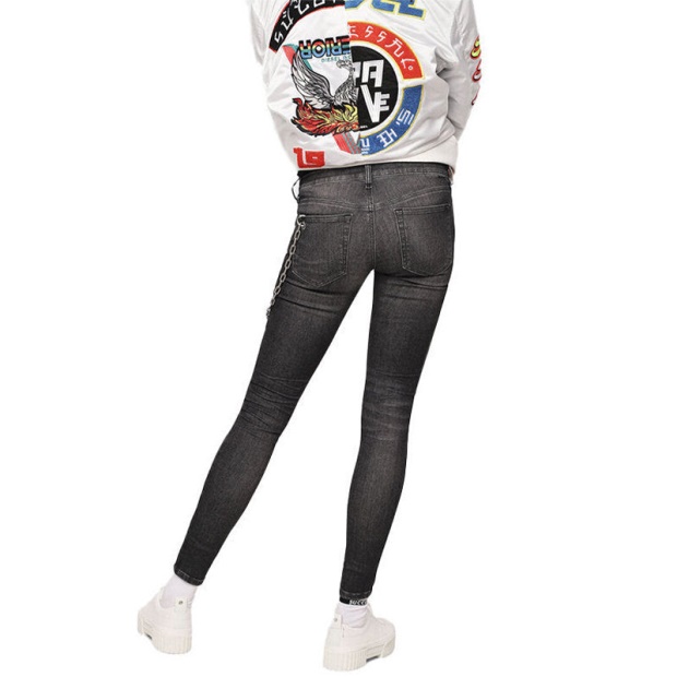 Diesel UK Slandy Low 088As Women's Jeans Super Slim Skinny Regular Waist Fit Trouser