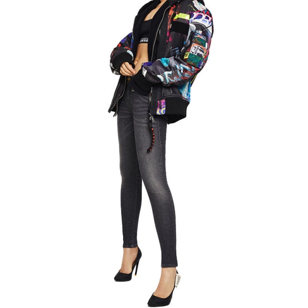 Slandy 088As Women's Jeans Super Slim Skinny Regular Waist Fit Trousers Diesel UK