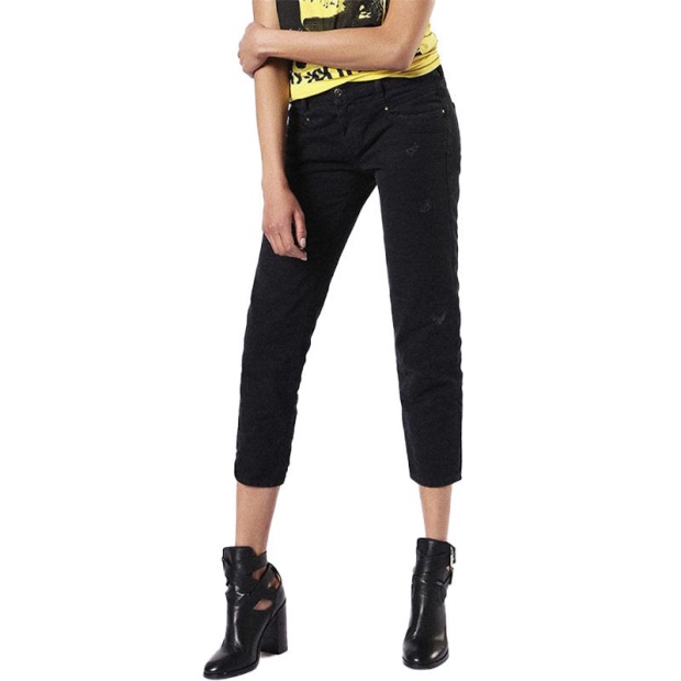 Diesel UK Belthy Ankle 0683W Women's Jeans Regular Slim Straight Low Waist Fit Pants