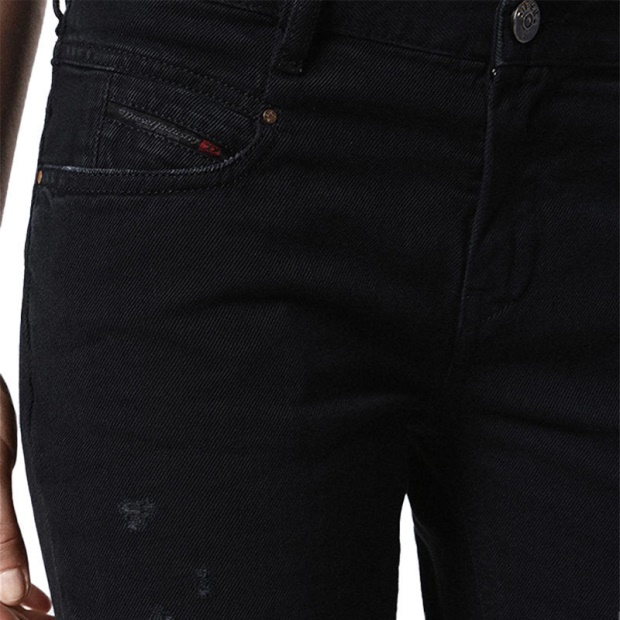 Diesel UK Belthy Ankle 0683W Women's Jeans Regular Slim Straight Low Waist Fit Pants