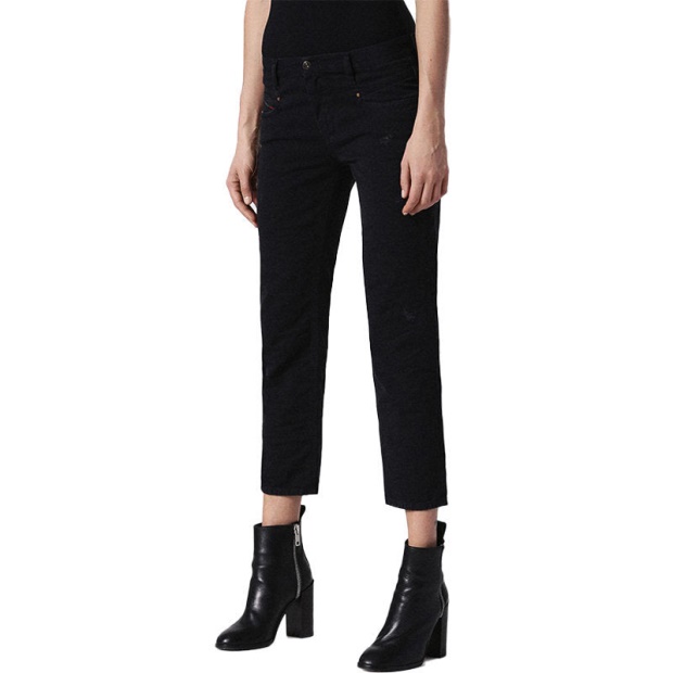 Diesel UK Belthy Ankle 0683W Women's Jeans Regular Slim Straight Low Waist Fit Pants