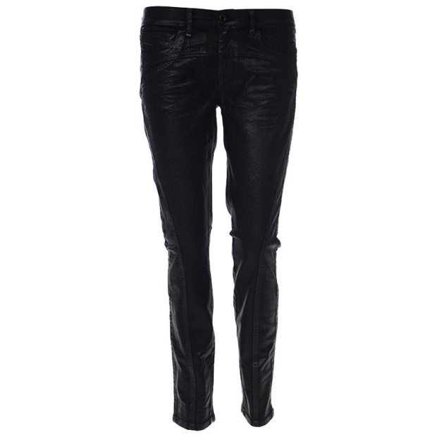 Diesel UK Black Gold Type 163C Bg3Ad Women's Jeans Stretch Slim Fit Black Wax Pants
