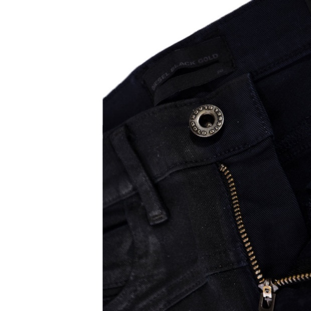 Diesel UK Black Gold Type 163C Bg3Ad Women's Jeans Stretch Slim Fit Black Wax Pants