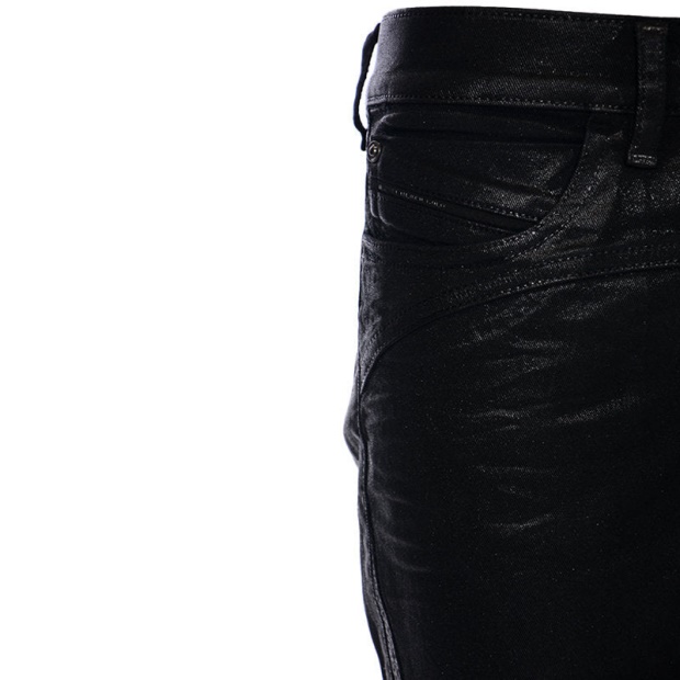 Diesel UK Black Gold Type 163C Bg3Ad Women's Jeans Stretch Slim Fit Black Wax Pants