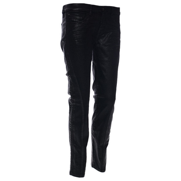 Diesel UK Black Gold Type 163C Bg3Ad Women's Jeans Stretch Slim Fit Black Wax Pants