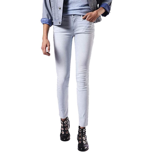 Skinzee 084Ey Women's Denim Jeans Slim Fit Trouser Casual Light Blue Pants Diesel UK