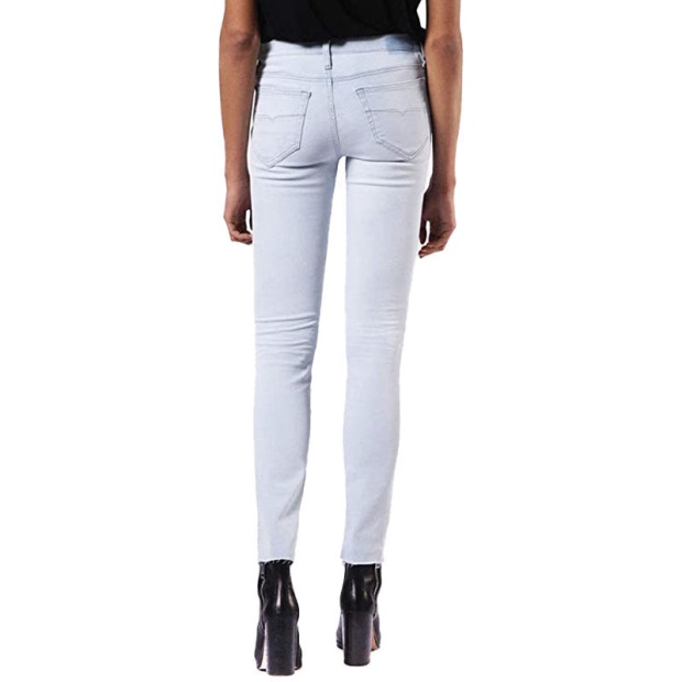 Skinzee 084Ey Women's Denim Jeans Slim Fit Trouser Casual Light Blue Pants Diesel UK