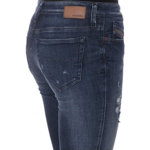 Diesel UK Skinzee 0671V Women's Denim Jeans Casual Pants Super Slim Skinny Trousers