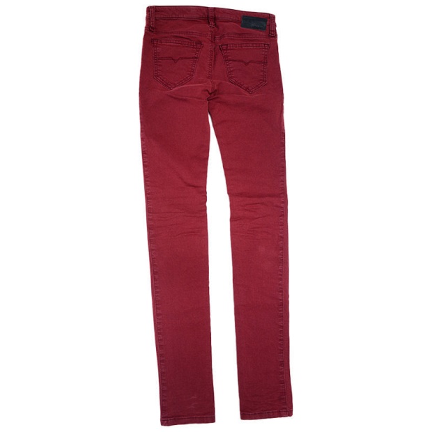 Skinzee C84Bz Women's Denim Jeans Super Slim Trousers Casual Maroon Pant Diesel UK