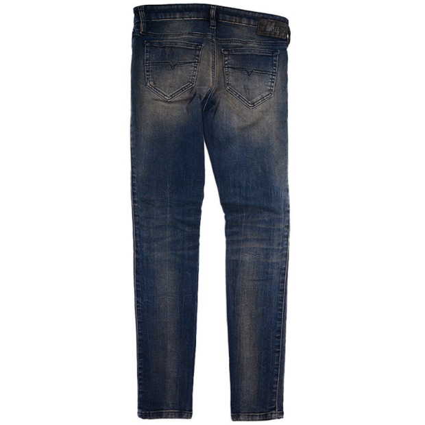 Diesel UK Skinzee Low S R70X8 Women's Denim Jeans Casual Pant Slim Fit Blue Trouser