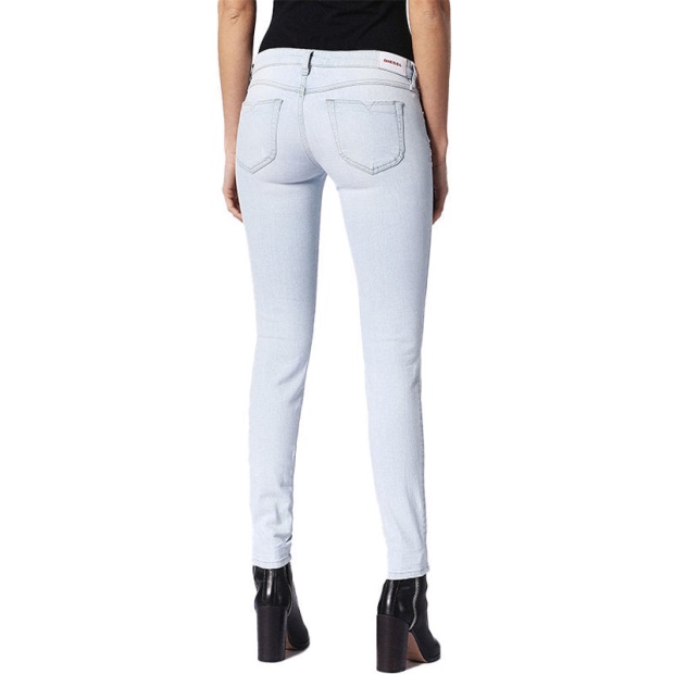 Diesel UK Gracey 0689L Women's Jeans Super Slim Skinny Low Waist Fit Pants