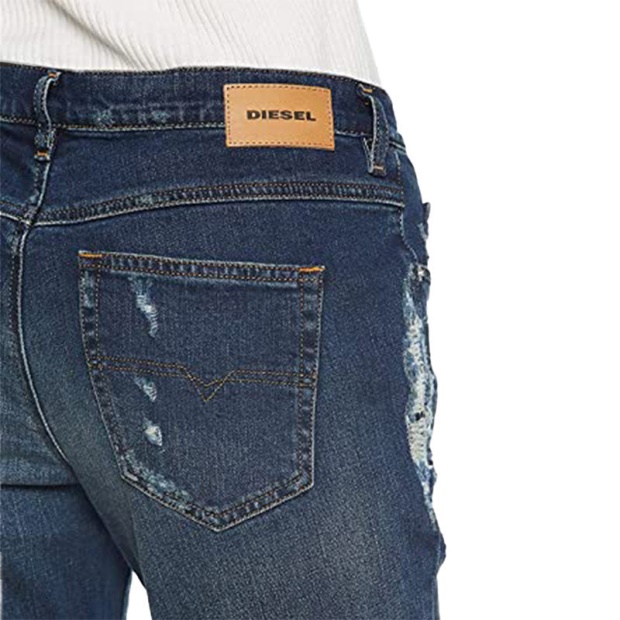 Belthy Ankle 084Yy Women's Jeans Regular Slim Straight Low Waist Fit Pants Diesel UK