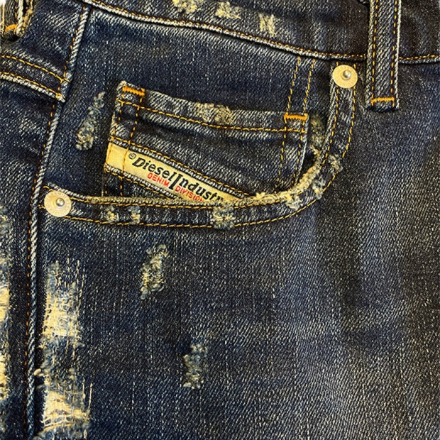 Belthy Ankle 084Yy Women's Jeans Regular Slim Straight Low Waist Fit Pants Diesel UK