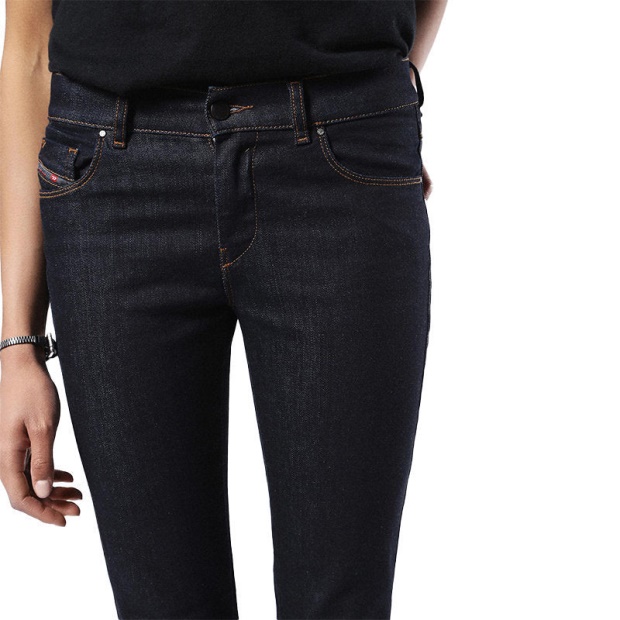 Diesel UK Sandy 0665W Women's Jeans Regular Slim Straight Regular Waist Fit Pants