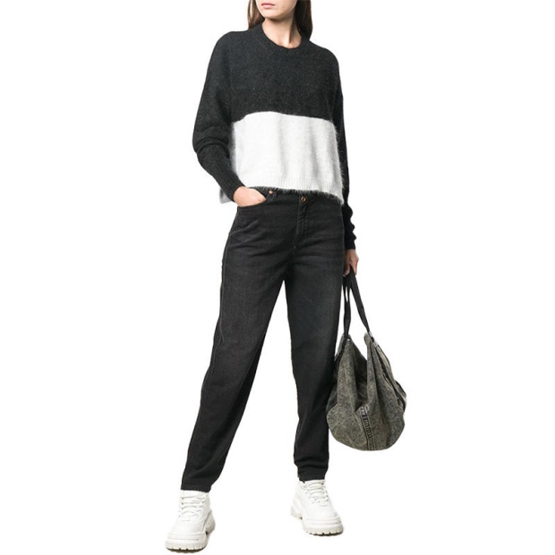 Diesel UK Alys 069Bg Women's Jeans Denim Regular Straight Regular Waist Fit Pants