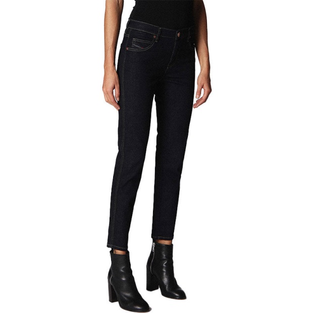 Diesel UK Babhila 0665W Women's Jeans Denim Slim Skinny Regular Waist Fit Trousers