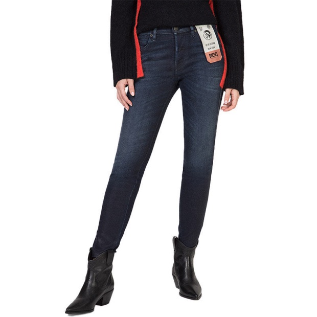 Diesel UK Babhila 083Af Women's Jeans Denim Slim Skinny Regular Waist Fit Trousers