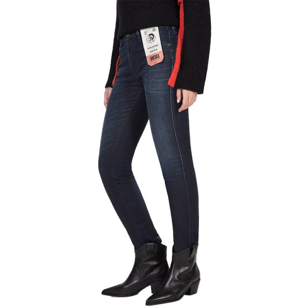 Diesel UK Babhila 083Af Women's Jeans Denim Slim Skinny Regular Waist Fit Trousers