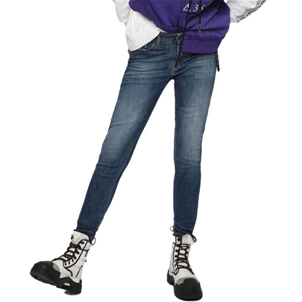 Slandy 088Av Women's Jeans Super Slim Skinny Regular Waist Fit Trousers Diesel UK