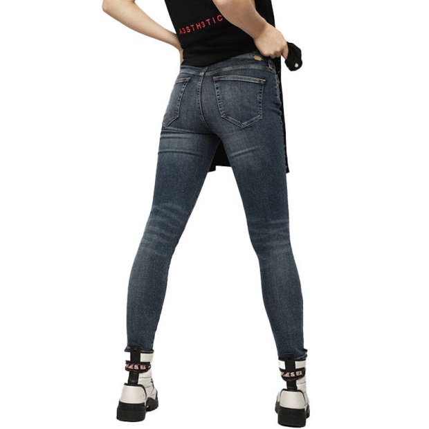 Diesel UK Slandy 069Bj Women's Jeans Super Skinny Regular Waist Fit Casual Trousers