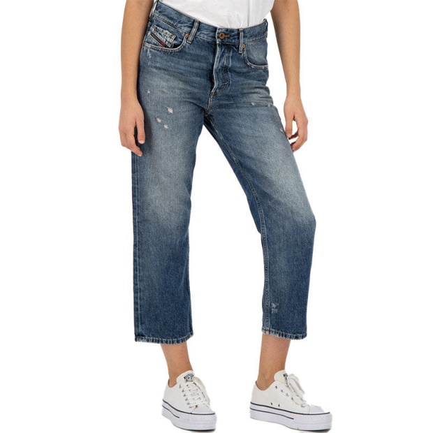 Diesel UK Aryel 084Vb Women's Jeans Denim Regular Straight Regular Waist Fit Pants