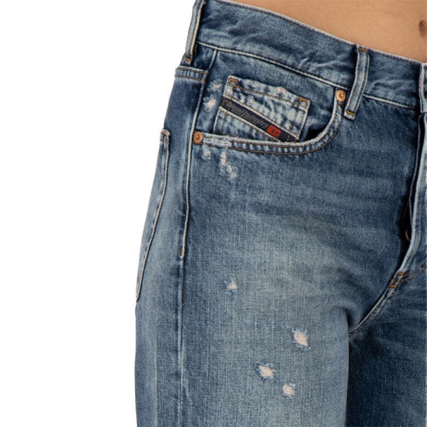 Diesel UK Aryel 084Vb Women's Jeans Denim Regular Straight Regular Waist Fit Pants