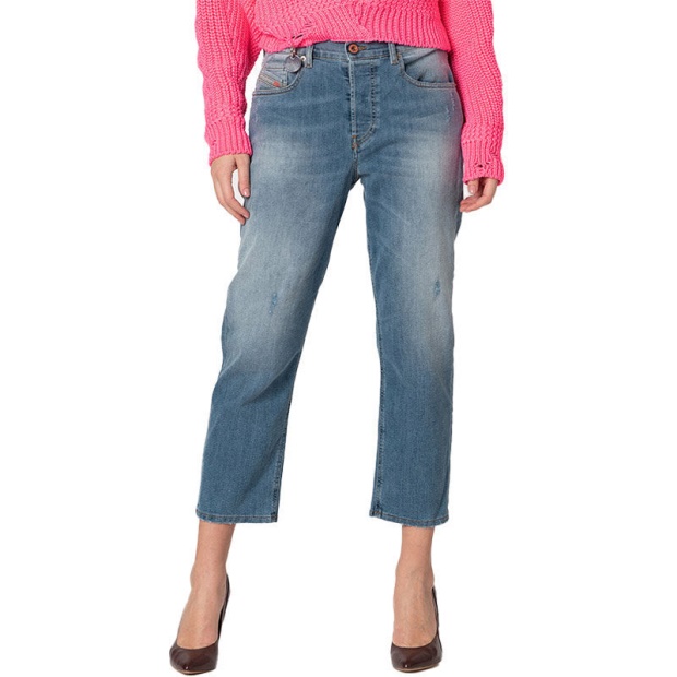 Aryel 084Yj Women's Jeans Denim Regular Straight Regular Waist Fit Pants Diesel UK