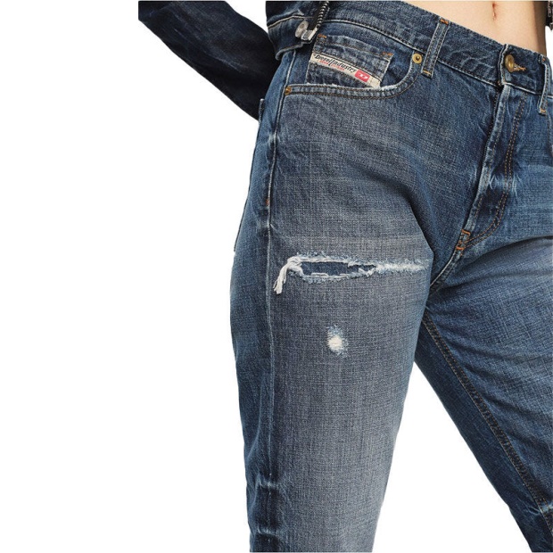 Aryel 080Ah Women's Jeans Denim Regular Straight Regular Waist Fit Pants Diesel UK