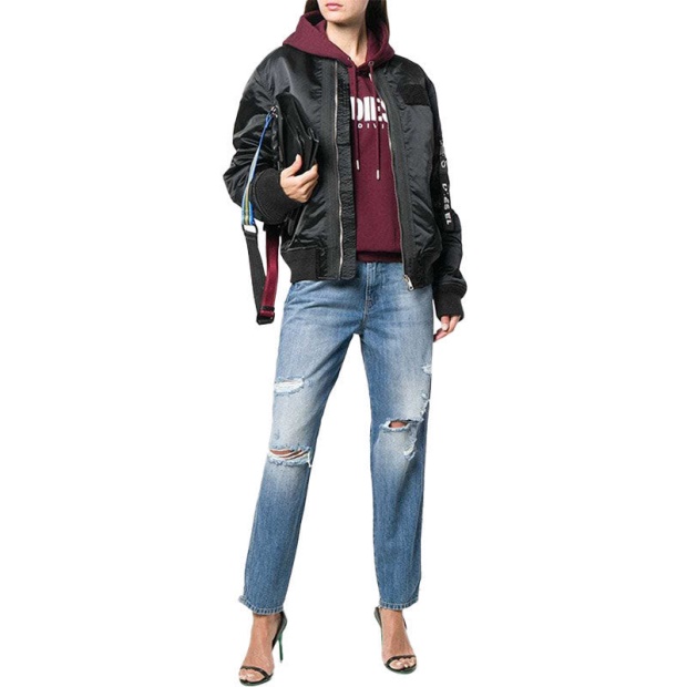 Alys 084Ze Women's Jeans Denim Regular Straight Regular Waist Fit Pants Diesel UK