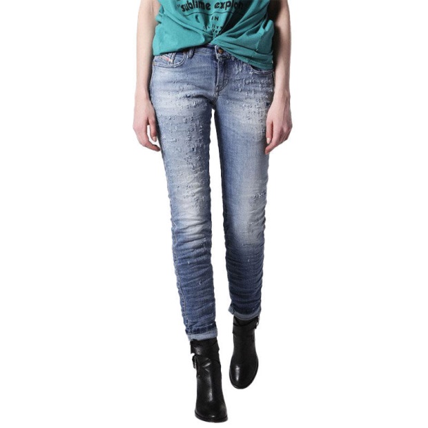 Diesel UK Gracey 084Gm Women's Jeans Stretch Super Slim Skinny Low Waist Fit Pants