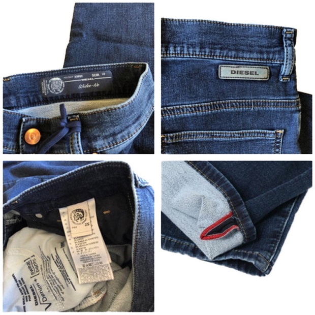 Widee 0686X Women's Jeans Denim Regular Straight Regular Waist Fit Pants Diesel UK