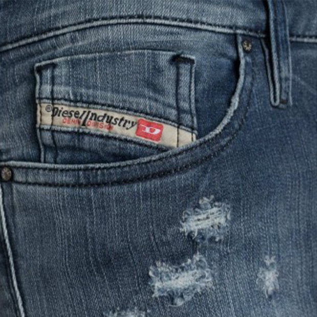 Diesel UK Skinzee R48U7 Women's Jeans Super Slim Skinny Regular Waist Fit Pants