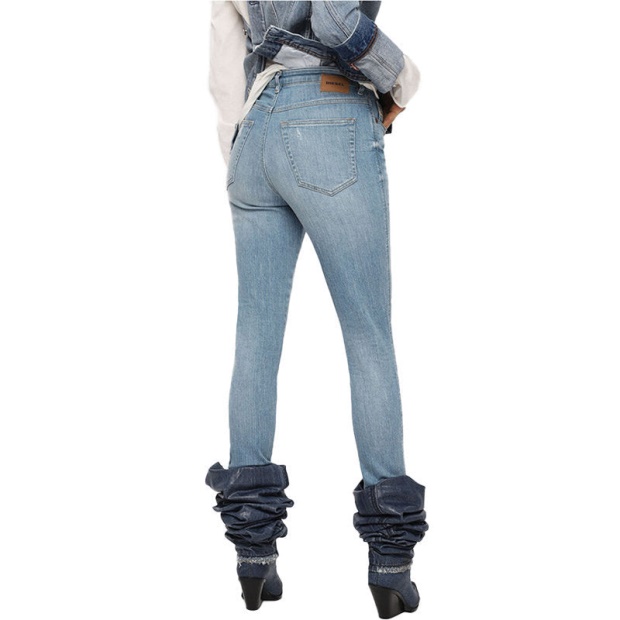 Diesel UK Babhila High 081Af Women's Jeans Denim Slim Skinny High Waist Fit Pants