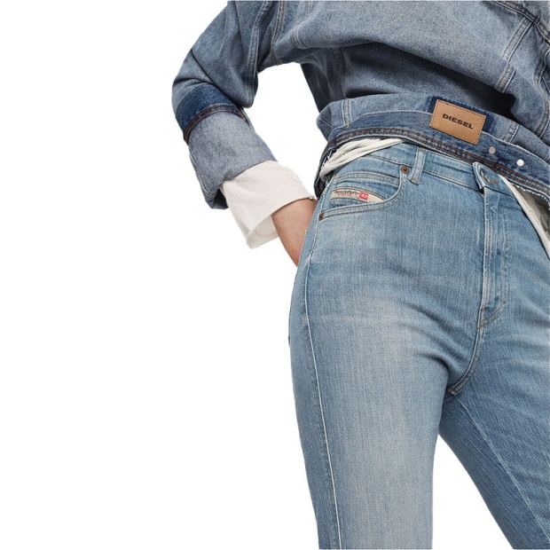 Diesel UK Babhila High 081Af Women's Jeans Denim Slim Skinny High Waist Fit Pants