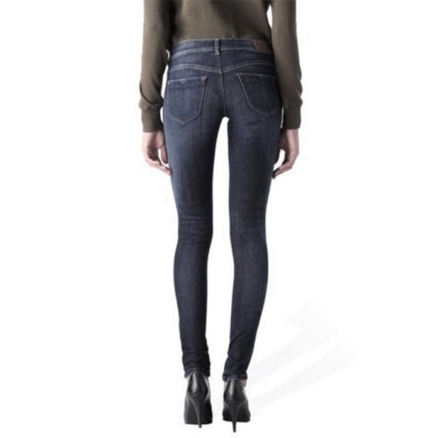 Diesel UK Livier 0668F Women's Jeans Super Slim Jegging Low Waist Fit Pants