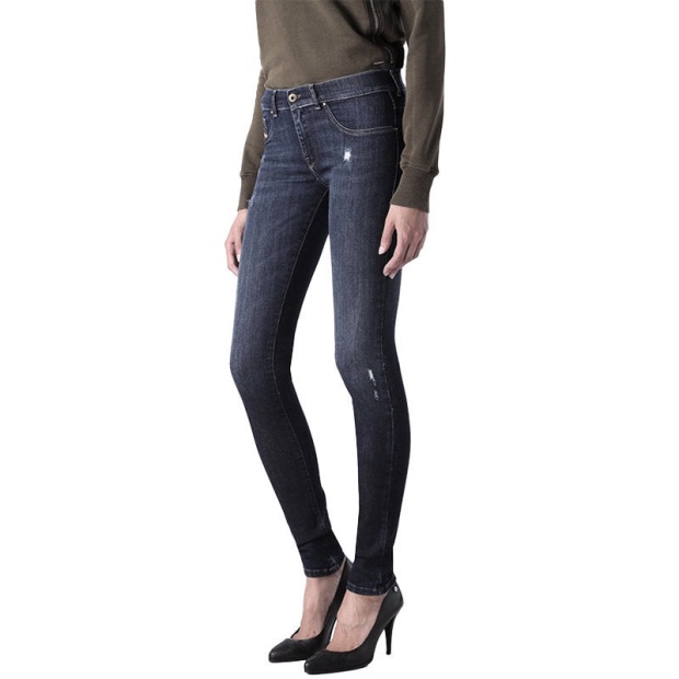 Diesel UK Livier 0668F Women's Jeans Super Slim Jegging Low Waist Fit Pants