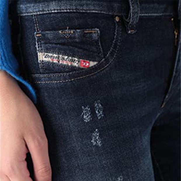 Diesel UK Livier 0668F Women's Jeans Super Slim Jegging Low Waist Fit Pants