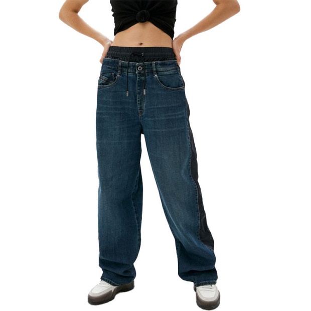 Diesel UK Black Gold Bg8H9 Women's Jeans Regular Fit Casual Denim Trousers