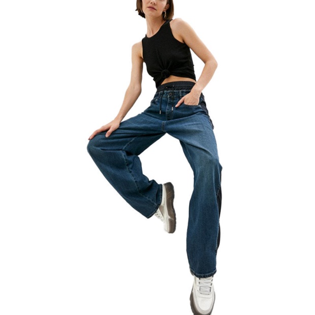 Diesel UK Black Gold Bg8H9 Women's Jeans Regular Fit Casual Denim Trousers