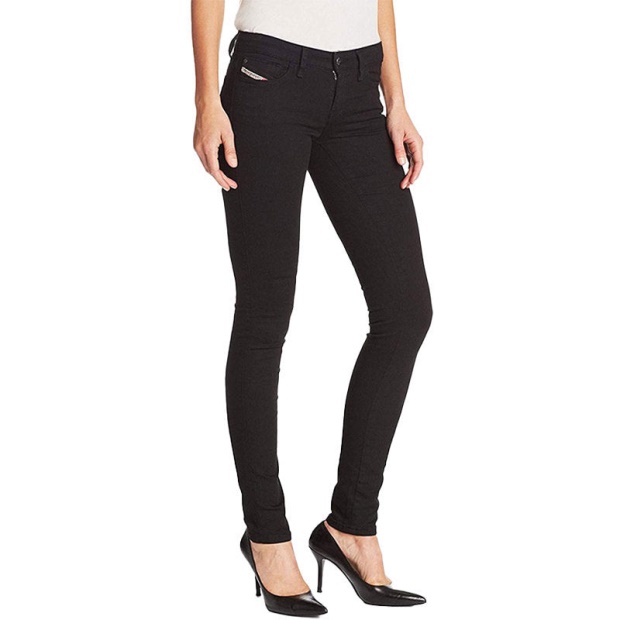 Diesel UK Skinzee 0813E Women's Jeans Super Slim Skinny Regular Waist Fit Pants