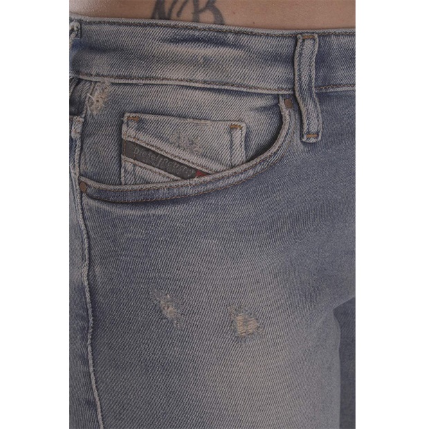Diesel UK Skinzee-Xp R8Y40 Women's Jeans Super Skinny Regular Waist Fit Pants