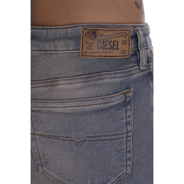 Diesel UK Skinzee-Xp R8Y40 Women's Jeans Super Skinny Regular Waist Fit Pants