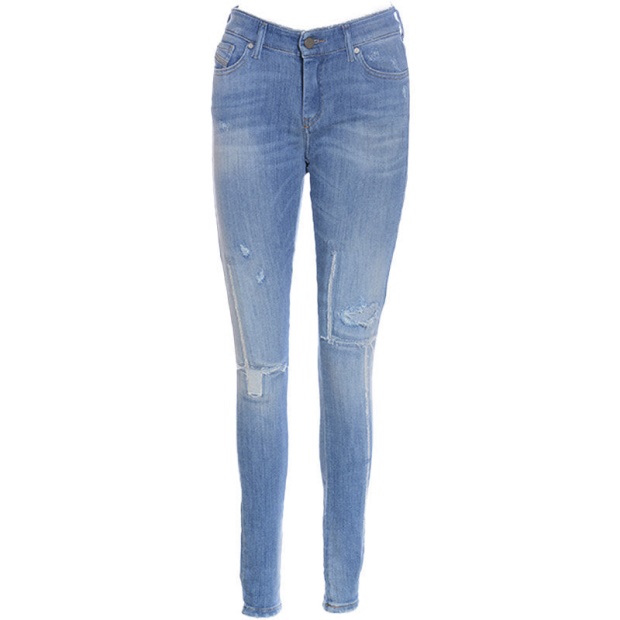 Slandy 088Aw Women's Jeans Super Slim Skinny Regular Waist Fit Trousers Diesel UK