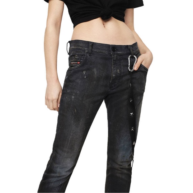 Diesel UK Krailey 069Ia Women's Jogg Jeans Regular Boyfriend Regular Waist Fit Pants