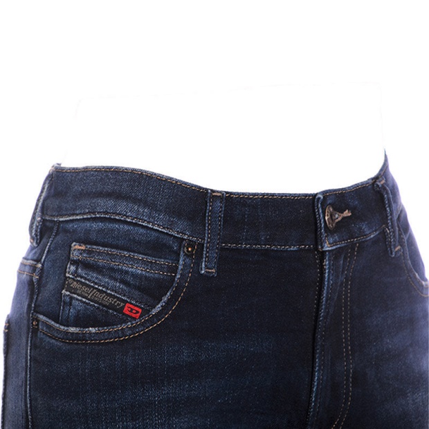 Diesel UK Niclah R60L8 Women's Jeans Denim Regular Straight High Waist Fit Pants