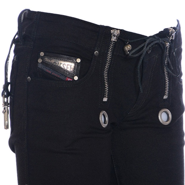 Grupee 0608S Women's Sweat Jogg Jeans Stretch Skinny Fit Denim Pants Diesel UK