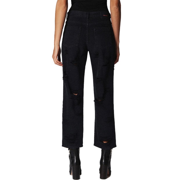 Diesel UK Niclah 084Nz Women's Jeans Denim Regular Straight High Waist Fit Pants