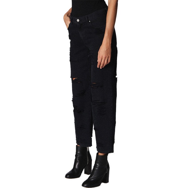 Diesel UK Niclah 084Nz Women's Jeans Denim Regular Straight High Waist Fit Pants