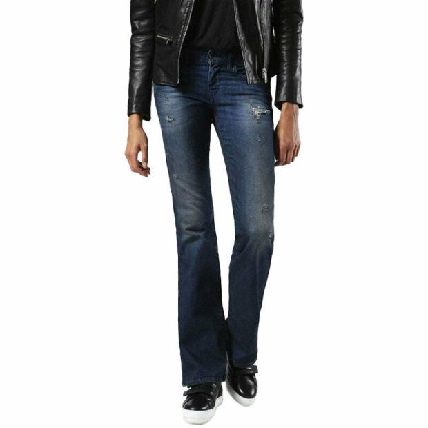 Lowleeh 0857C Women's Jeans Denim Stretch Slim Bootcut Low Waist Fit Pants Diesel UK