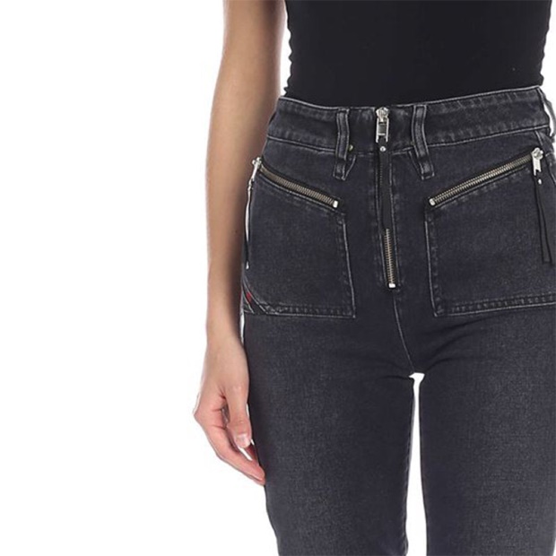 D Earlie 089Ap Women's Jeans Denim Casual Slim High Waist Flare Style Pant Diesel UK